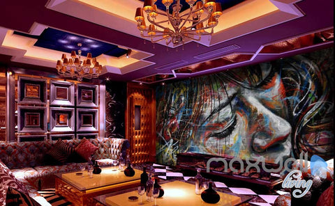 Image of 3D Graffiti Urban Wall Paper Murals Art Print Decals Decor IDCWP-TY-000006