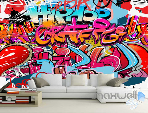 Image of 3D Graffiti Hip Hop Wall Mural Paper Art Print Decals Decor IDCWP-TY-000016