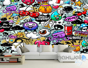 3D Cartoon Cherry Wall Art Mural Paper Print Decals Decor IDCWP-TY-000023