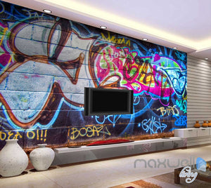 3D Graffiti Chalk Art Wall Paper Murals Print Decals Decor Wallpaper IDCWP-TY-000054