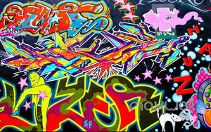 3D Graffiti Color Art Wall Murals Paper Print Decals Decor Wallpaper IDCWP-TY-000066