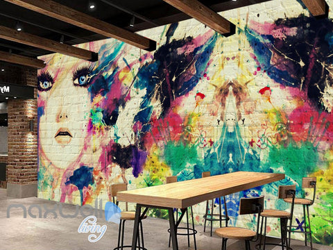 Image of 3D Graffiti Abstract Colorful Hope Wall Murals Wallpaper Wall Art Decals Decor IDCWP-TY-000104