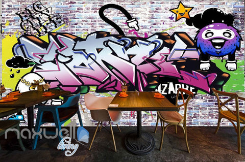 Image of 3D Graffiti Bizarre Star Letters Wall Murals Wallpaper Wall Art Decals Decor IDCWP-TY-000137