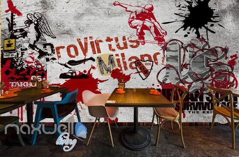 Image of 3D Graffiti Paint Boy Abstract Art Wall Murals Wallpaper Wall paper Decals Decor IDCWP-TY-000139