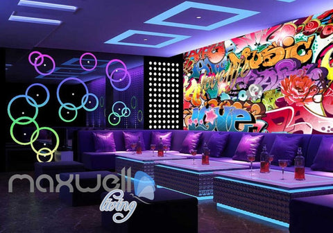 Image of 3D Graffiti Fashion Style Life Love Art Wall Murals Wallpaper Decals Print Decor IDCWP-TY-000165