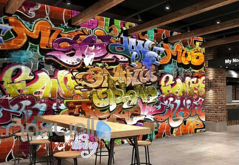 Image of 3D Graffiti Abstract Music Dance Art Wall Murals Wallpaper Decals Prints Decor IDCWP-TY-000189