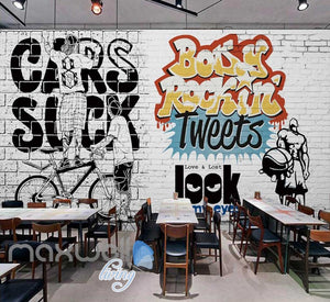 3D Graffiti Love & Lost Rock Tweets Art Wall Murals Wallpaper Decals Print Decor IDCWP-TY-000240