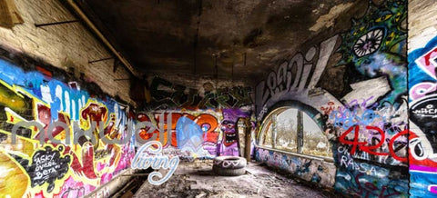 Image of 3D Graffiti Abstract Letters Interior Art Wall Murals Wallpaper Decals Prints IDCWP-TY-000247