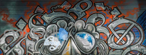 Image of 3D Graffiti Monster Abstract Street Art Wall Murals Wallpaper Decals Print Decor IDCWP-TY-000255