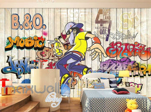 3D Graffiti Music Love Dance Street Art Wall Murals Wallpaper Decals Print Decor IDCWP-TY-000287