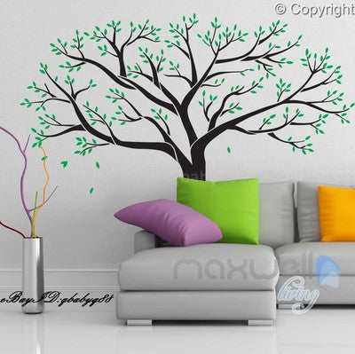 Image of Giant Family Tree Wall Stickers Vinyl Art Home Photo Decals Room Decor Mural Anniversary Wedding Valentines Day Gift