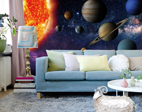 Image of Solar Planet Galexy Wallpaper Wall Decals Indoor wall Mural Arts