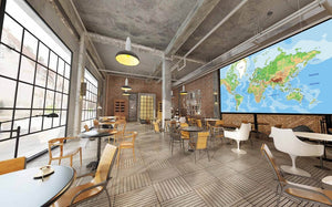 Business World Map 2 Wallpaper Wall Decals Wall Art Wall Print Mural Home Decor Gift Office