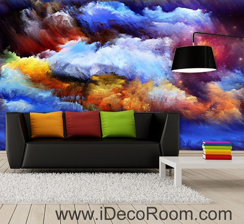 Image of Abstract Sun Clouds Unvierse 00069 Ceiling Wall Mural Wall paper Decal Wall Art Print Decor Kids wallpaper