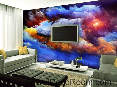 Image of Abstract Sun Clouds Unvierse 00069 Ceiling Wall Mural Wall paper Decal Wall Art Print Decor Kids wallpaper