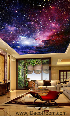Image of Galaxy Nubela Outerspace 00081 Ceiling Wall Mural Wall paper Decal Wall Art Print Decor Kids wallpaper