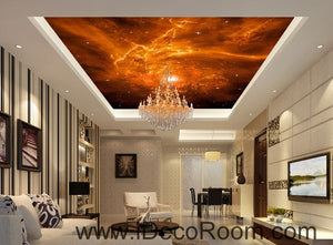Fire Sky 00098 Ceiling Wall Mural Wall paper Decal Wall Art Print Decor Kids wallpaper
