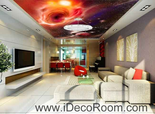 Purple Star Background Wallpaper Wall Decals Wall Art Print Business Kids Wall Paper Nursery Mural Home Decor Removable Wall Stickers Ceiling Decal
