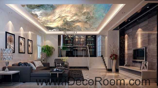 Marble Color Pattern Clouds Wallpaper Wall Decals Wall Art Print Business Kids Wall Paper Nursery Mural Home Decor Removable Wall Stickers Ceiling Decal