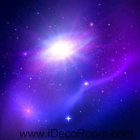 Image of Star Light Sky Wallpaper Wall Decals Wall Art Print Business Kids Wall Paper Nursery Mural Home Decor Removable Wall Stickers Ceiling Decal