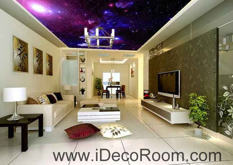 Image of Mystery Star Wallpaper Wall Decals Wall Art Print Business Kids Wall Paper Nursery Mural Home Decor Removable Wall Stickers Ceiling Decal