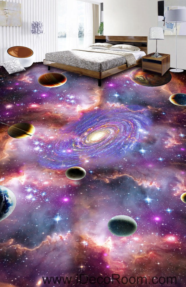 Universe Planet Nebula Galaxy 00075 Floor Decals 3D Wallpaper Wall Mural Stickers Print Art Bathroom Decor Living Room Kitchen Waterproof Business Home Office Gift