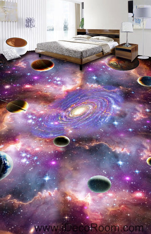 Image of Universe Planet Nebula Galaxy 00075 Floor Decals 3D Wallpaper Wall Mural Stickers Print Art Bathroom Decor Living Room Kitchen Waterproof Business Home Office Gift