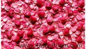 Pink Rose Lover Anniversary Wedding Decor 00092 Floor Decals 3D Wallpaper Wall Mural Stickers Print Art Bathroom Decor Living Room Kitchen Waterproof Business Home Office Gift