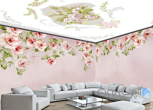 American pastoral hand painted entire room wallpaper wall mural decal IDCQW-000002