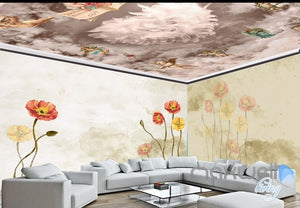 American pastoral fresh entire room wallpaper wall mural decal IDCQW-000004