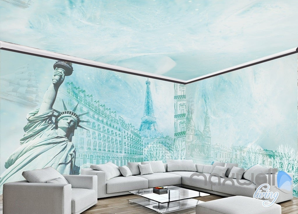 Large European only goddess like entire room wallpaper wall mural decal IDCQW-000005