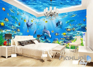 submarine world children room entire room wallpaper wall mural decal IDCQW-000008