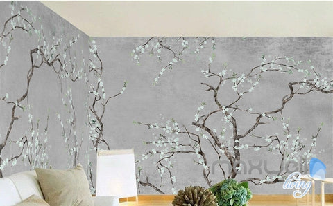 Image of Classical flowers Blossom entire room wallpaper wall mural decals Livingroom Bedroom IDCQW-000076