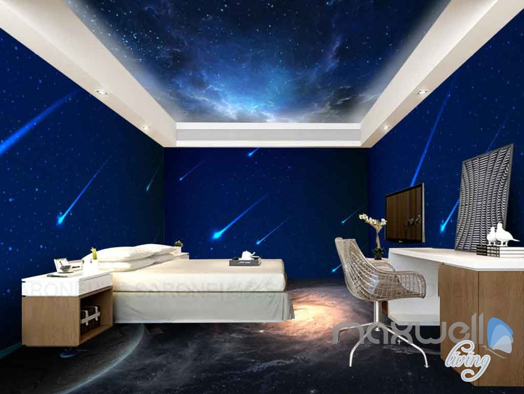 3D Nubela Comet Universe Entire Room Wallpaper Wall Murals Art Prints IDCQW-000085