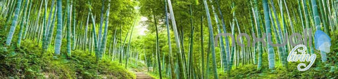 Image of 3D Bamboo Forest Entire Room Wallpaper Wall Mural Art Prints IDCQW-000094