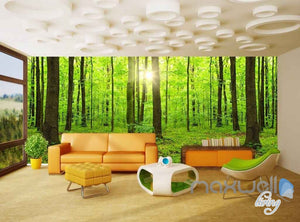 3D Forest Animals Entire Room Wallpaper Wall Murals Art Prints IDCQW-000098