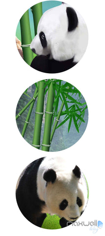 Image of 3D Panda Paradise Bamboo Entire Room Wallpaper Wall Murals Art IDCQW-000140