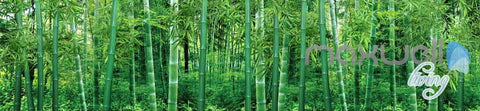 Image of 3D Large Bamboo Forest Ceiling Entire Living Room Wallpaper Wall Murals Art Prints IDCQW-000157