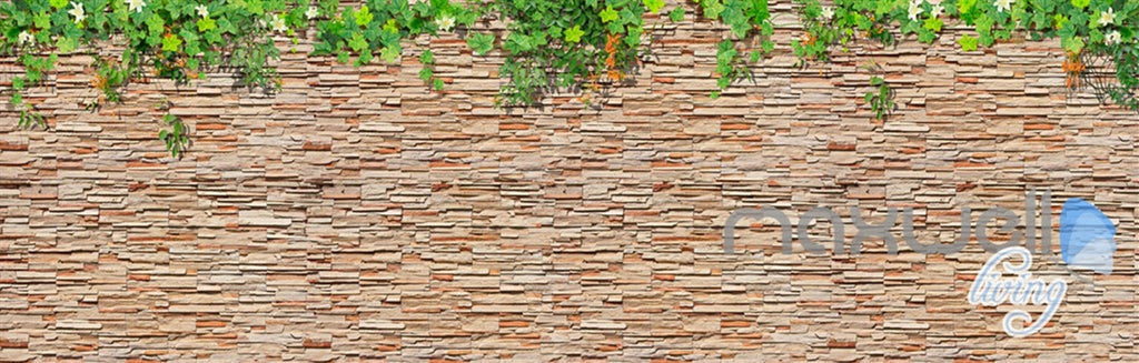 3D Brick Wall Tree Top Ceiling Entire Living Room Wallpaper Mural Decor Art IDCQW-000185