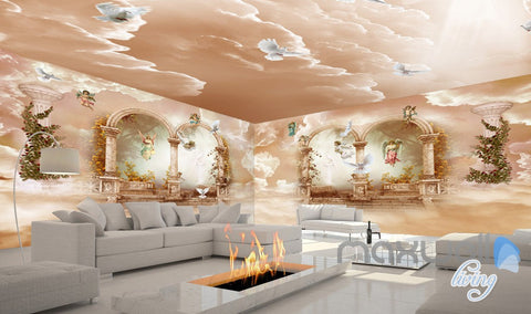 3D Classic Angel Arch Polar Heaven Entire Living Room Wallpaper Wall Mural Art Decor IDCQW-000209