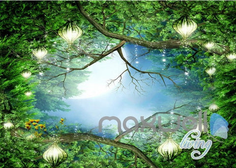 Image of 3D Forest Animals Fantacy World Entire Room Bedroom Wallpaper Wall Mural Art IDCQW-000222