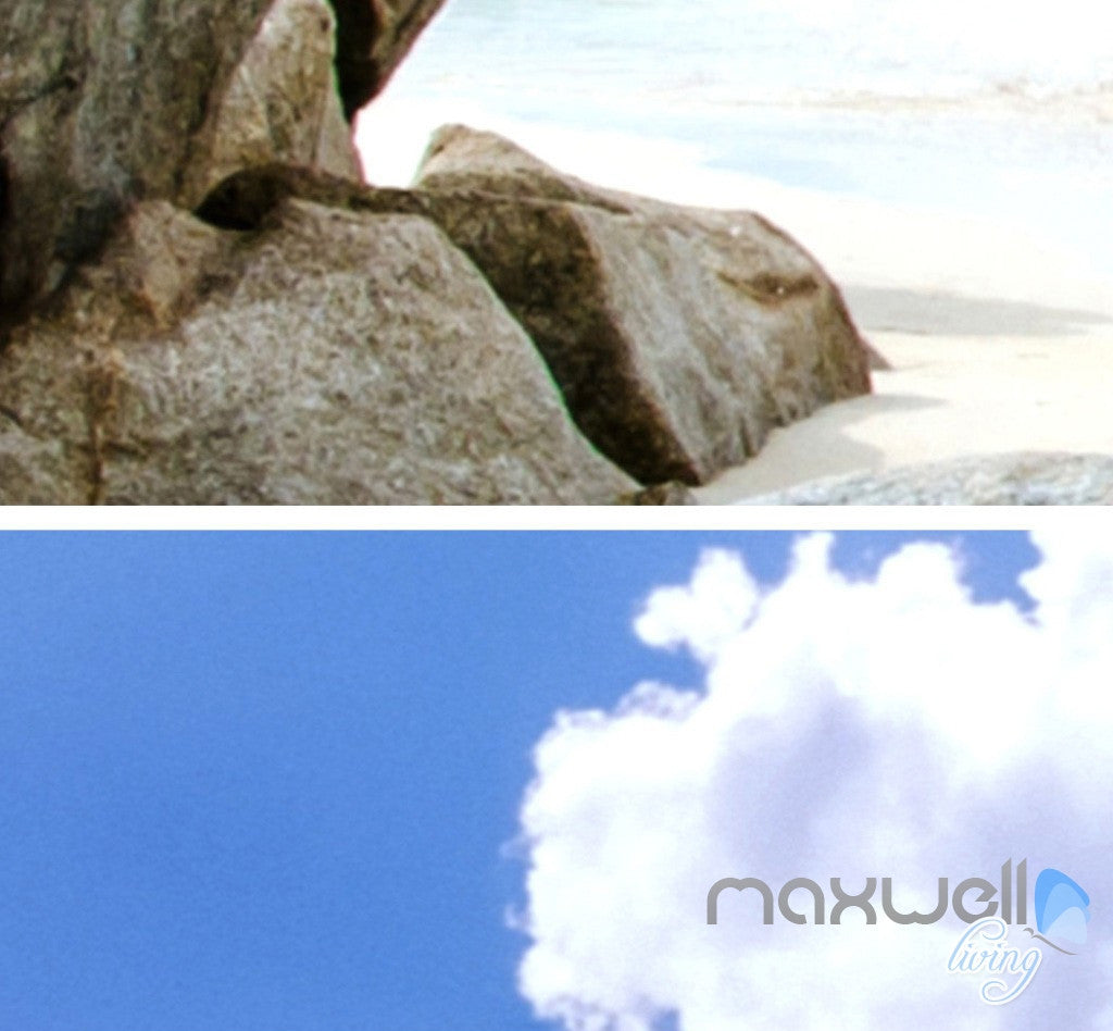 3D Beach Ocean Seagull Clouds Sky Ceiling Entire Living Room Wall Mural Art Decor IDCQW-000236