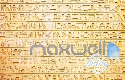 Image of 3D Egyptian Words Icons Entire Living Room Business Wallpaper Wall Mural Art Decor IDCQW-000253