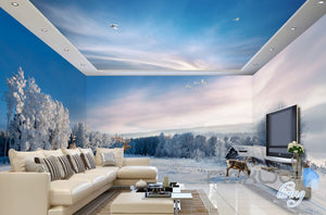 3D Winter Snow Tree Erk Entire Living Room Bedroom Wallpaper Wall Mural Art Prints IDCQW-000290