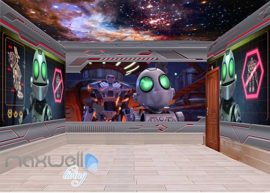 3D Nubelar Spacecraft Robot Wall Murals Wallpaper Decals Art Print Decor IDCQW-000311