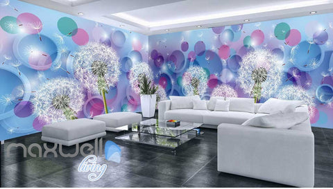 Image of 3D Dandelion Dream World Ceiling Wall Murals Wallpaper Decals Art Print IDCQW-000314