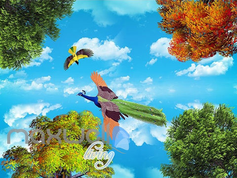 Image of 3D Fairy Tale Land Deer Squiral Wall Murals Wallpaper Decals Art Prints IDCQW-000318
