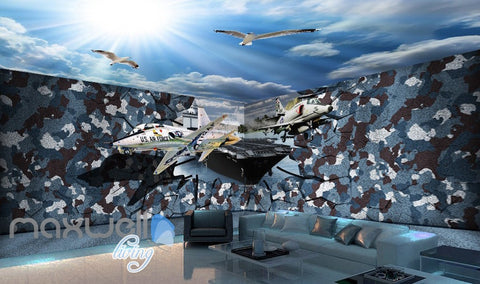 Image of 3D US Air Force Blue Sky Ceiling Wall Murals Wallpaper Decals Art Prints Decor IDCQW-000321