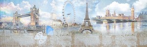 3D Paris Tower Big Ben London Painting Wall Murals Wallpaper Decals Art Print Decor IDCQW-000323