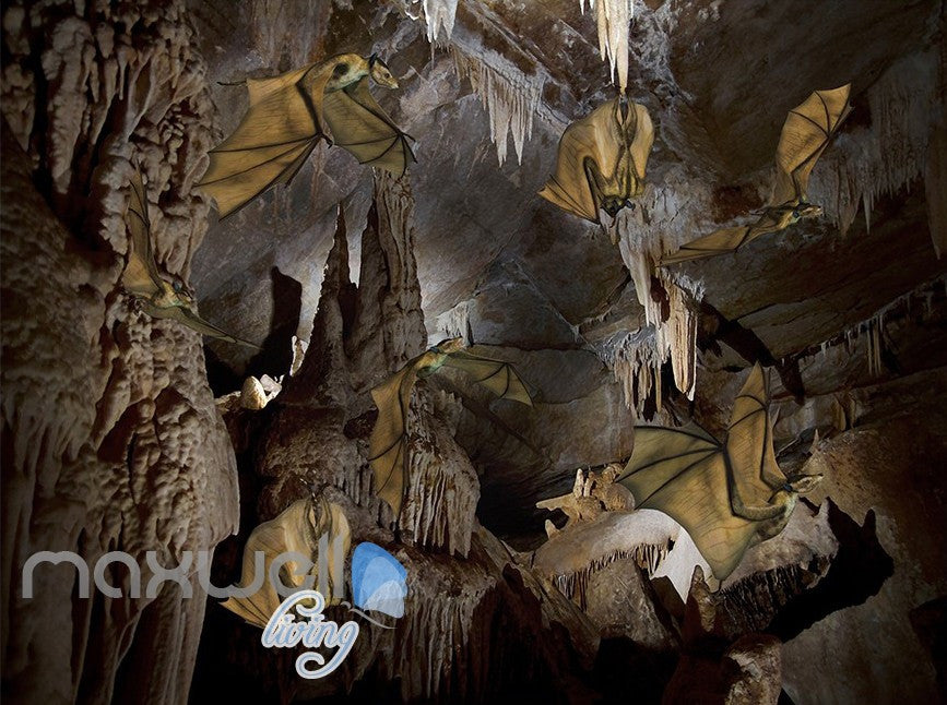 3D Cave Treasure Bat Wall Murals Wallpaper Wall Paper Decals Art Print Decor IDCQW-000330